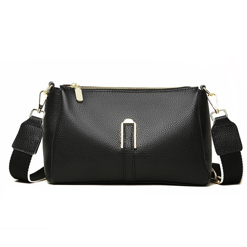 Sac en Bandoulière Cuir Femme Noir