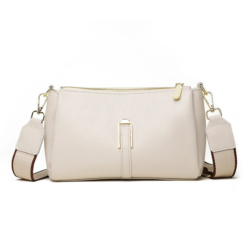 Sac en Bandoulière Cuir Femme Blanc