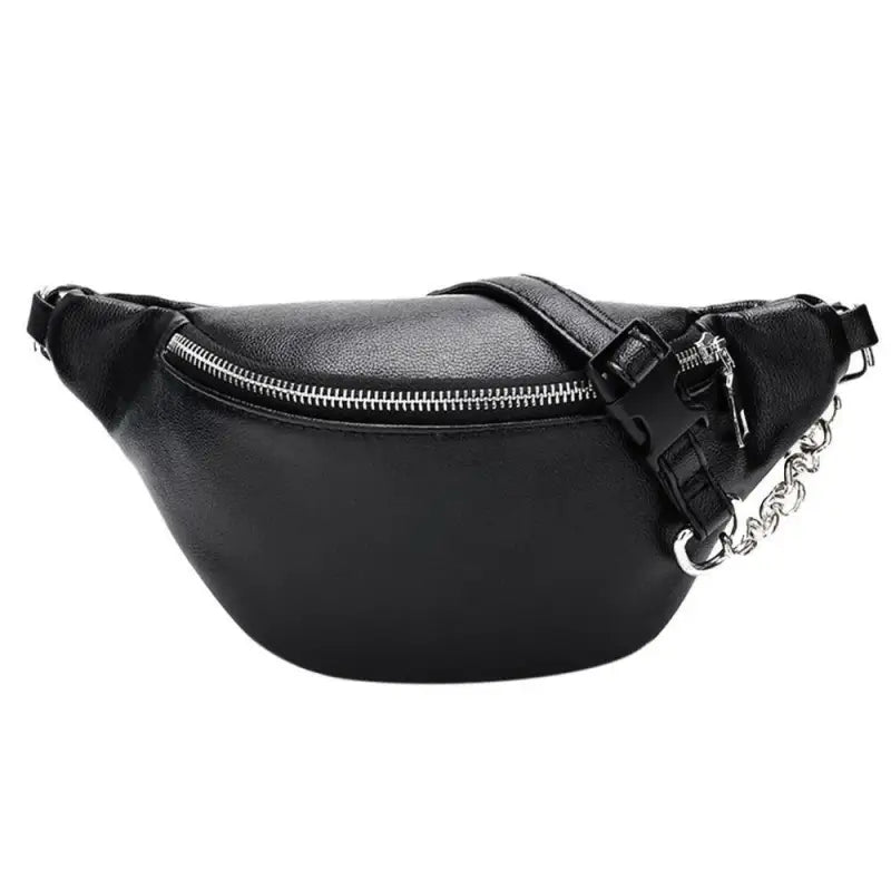 Banane cuir noir femme