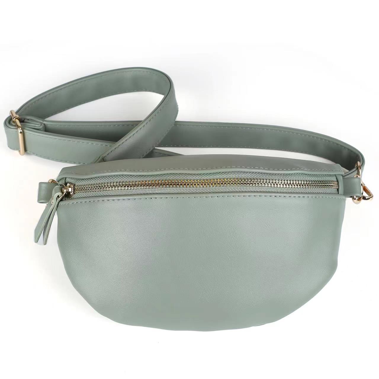 Banane Sac Cuir - Sauge