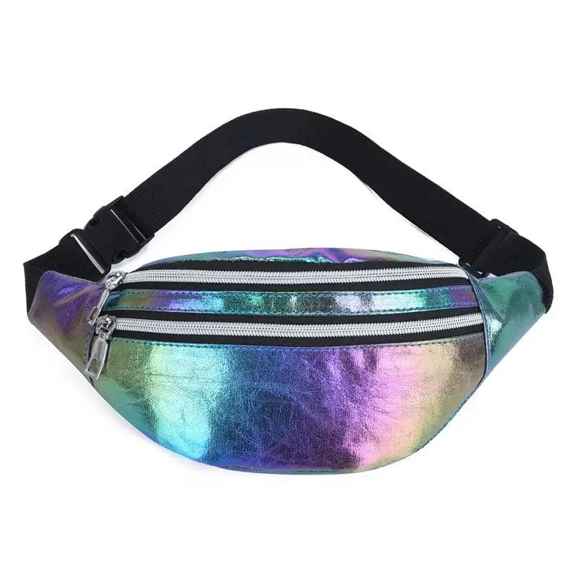 Banane Sac Holographique multicolore