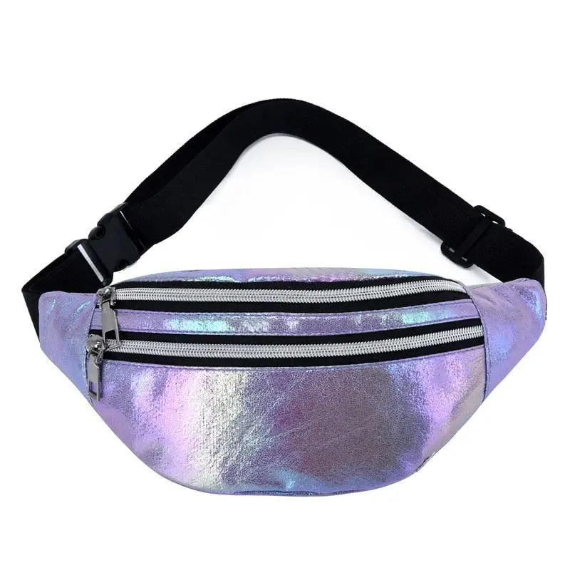 Banane Sac Holographique Violet