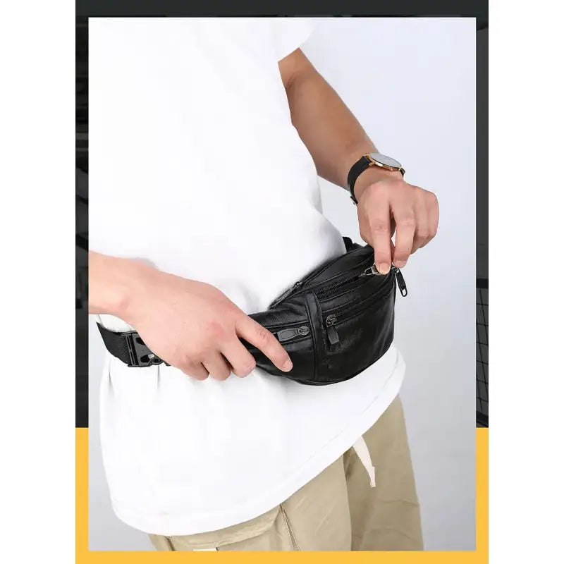 Banane Sac Homme Noir