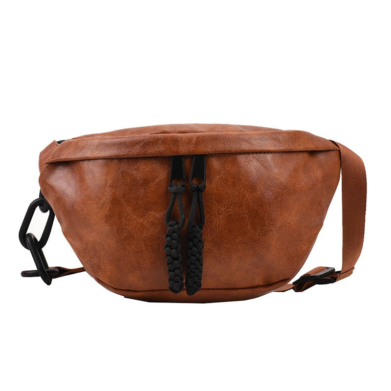 Grand Sac Banane Femme - Marron