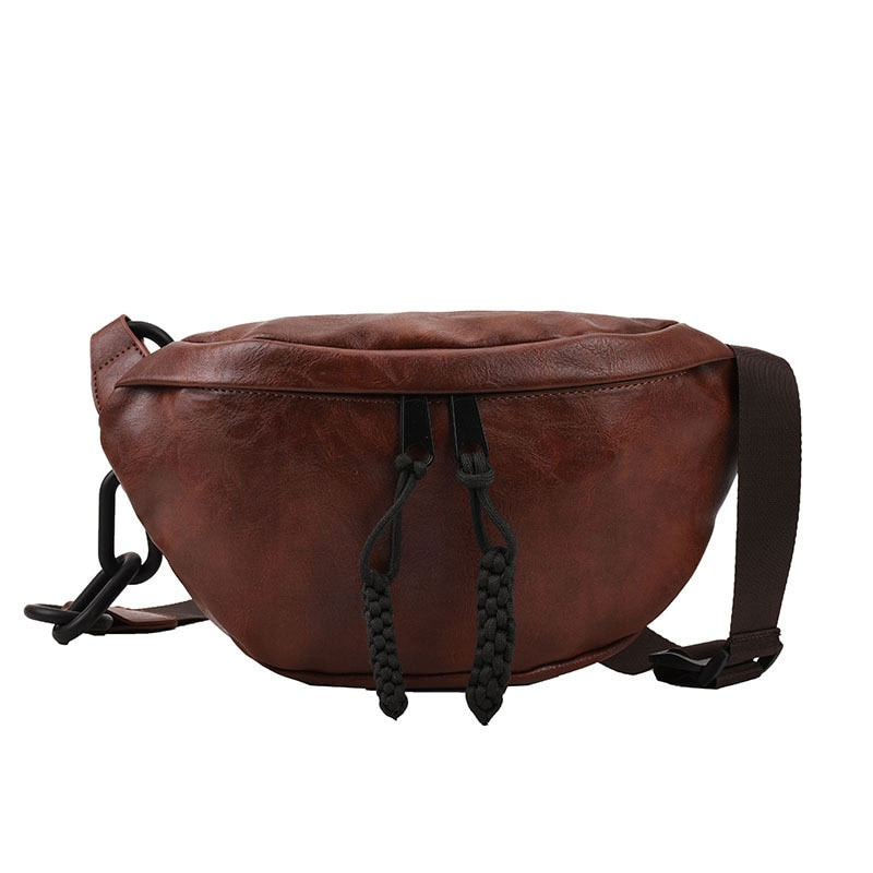 Grand Sac Banane Femme - Marron foncé