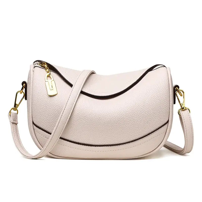 Grand Sac Bandoulière Femme Beige