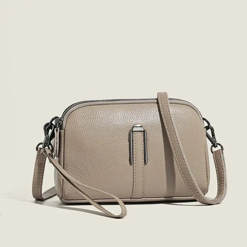 Petit Sac à Bandoulière Femme Taupe
