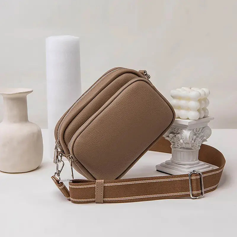 Petit Sac Bandoulière Femme Camel