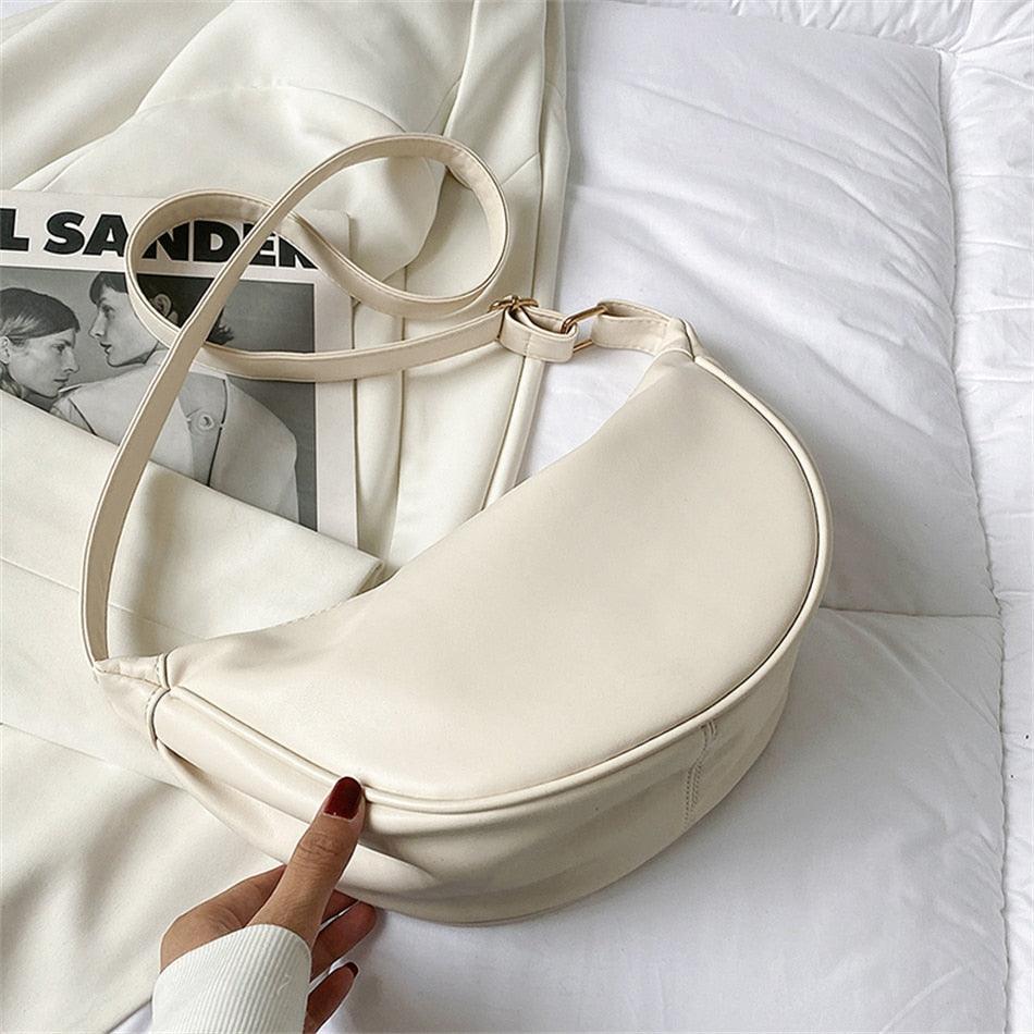 Sac à Main Banane Femme - Beige