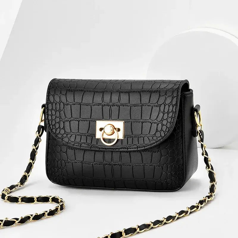 Sac à Main Bandoulière Femme Chic Noir