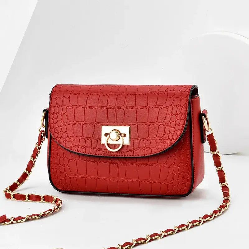 Sac à Main Bandoulière Femme Chic Rouge