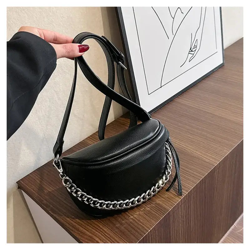 Sac Banane Argenté Femme