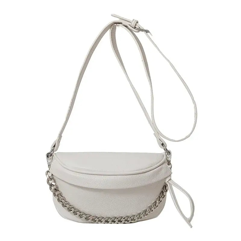 Sac Banane Argenté Femme Blanc