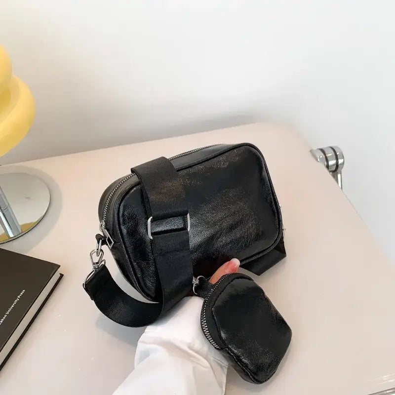 Sac Banane Bandoulière Irisé Femme Noir