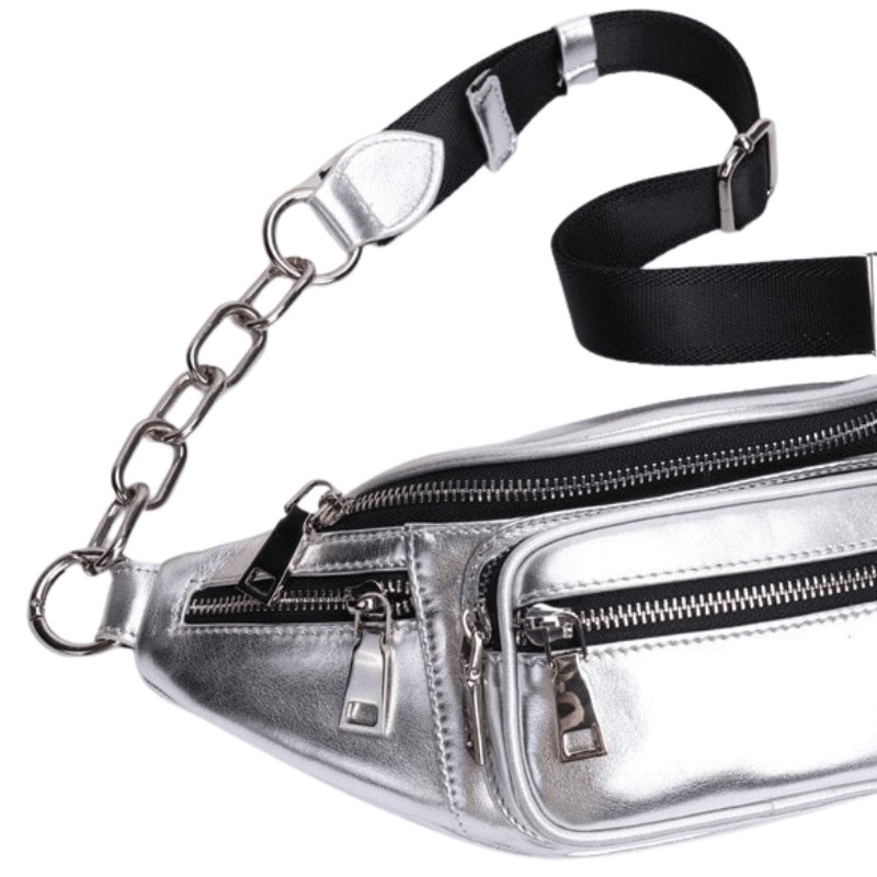 Sac Banane Cuir Métallisé