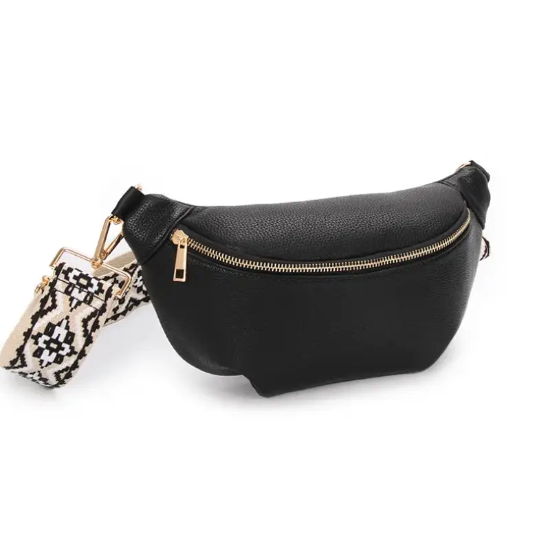 Sac Banane Cuir Noir Noir