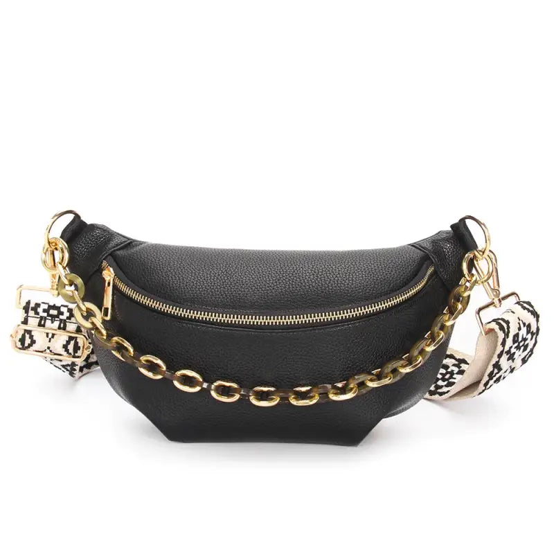 Sac Banane Cuir Noir Noir