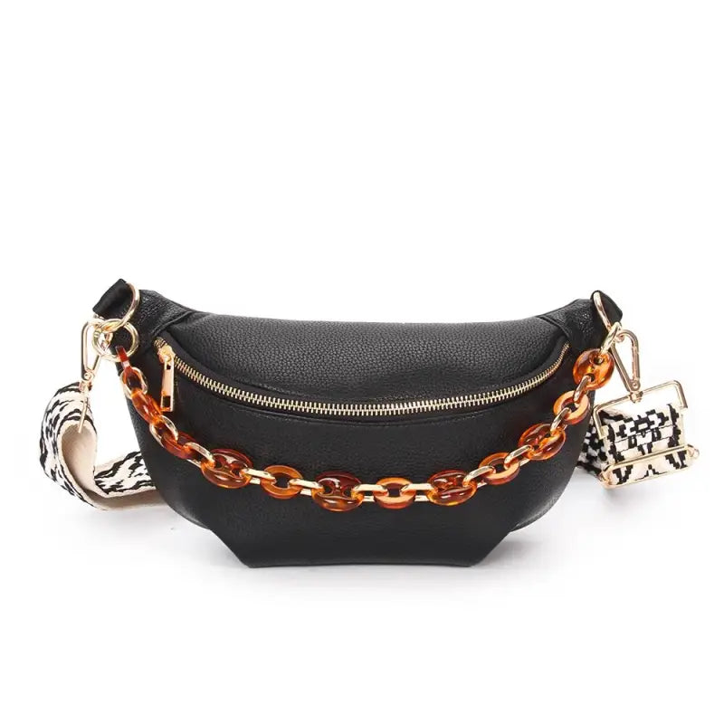 Sac Banane Cuir Noir Noir