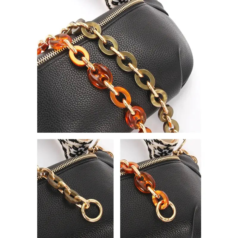 Sac Banane Cuir Noir Noir