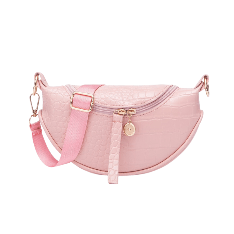Sac Banane en Cuir Femme - Rose