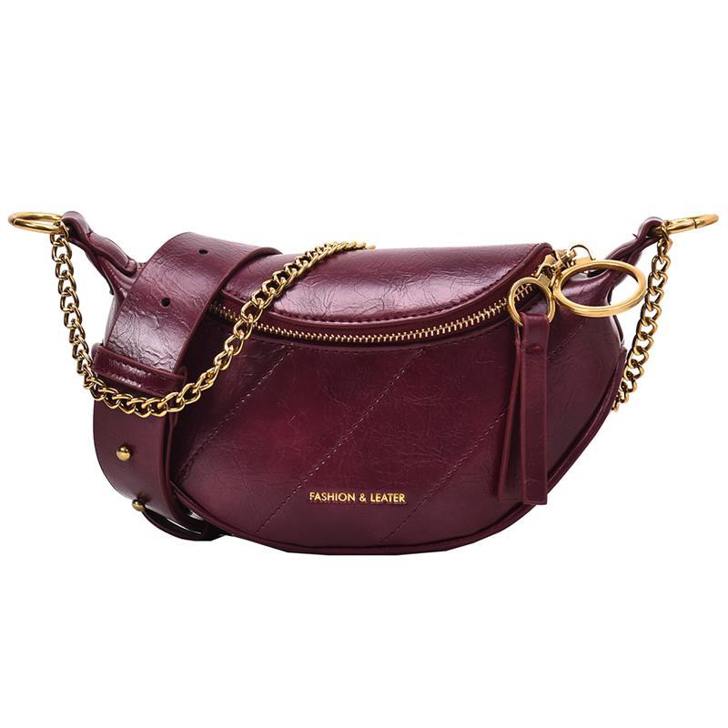 Sac Banane Femme Chic - Prune
