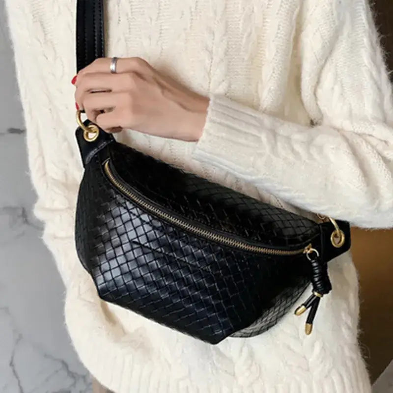 Sac Banane Femme Cuir Noir Noir