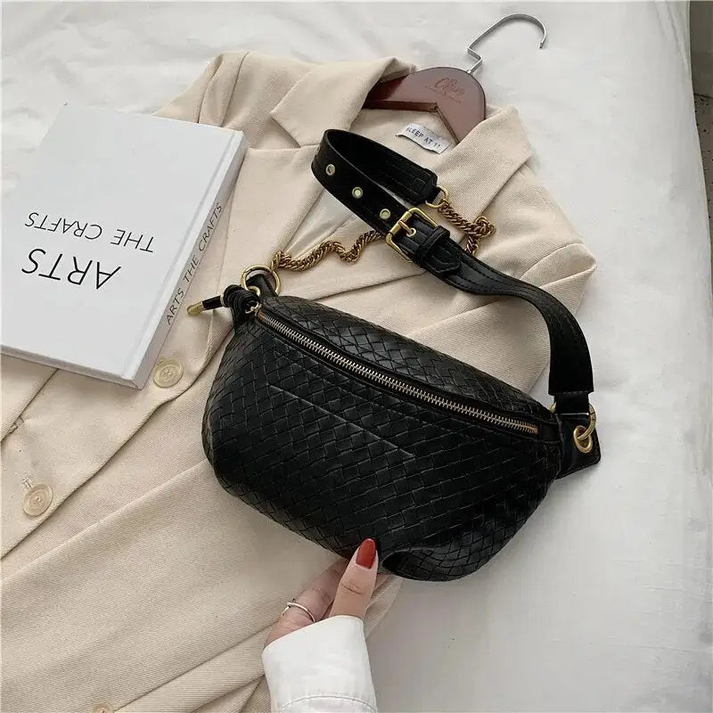 Sac Banane Femme Cuir Noir Noir