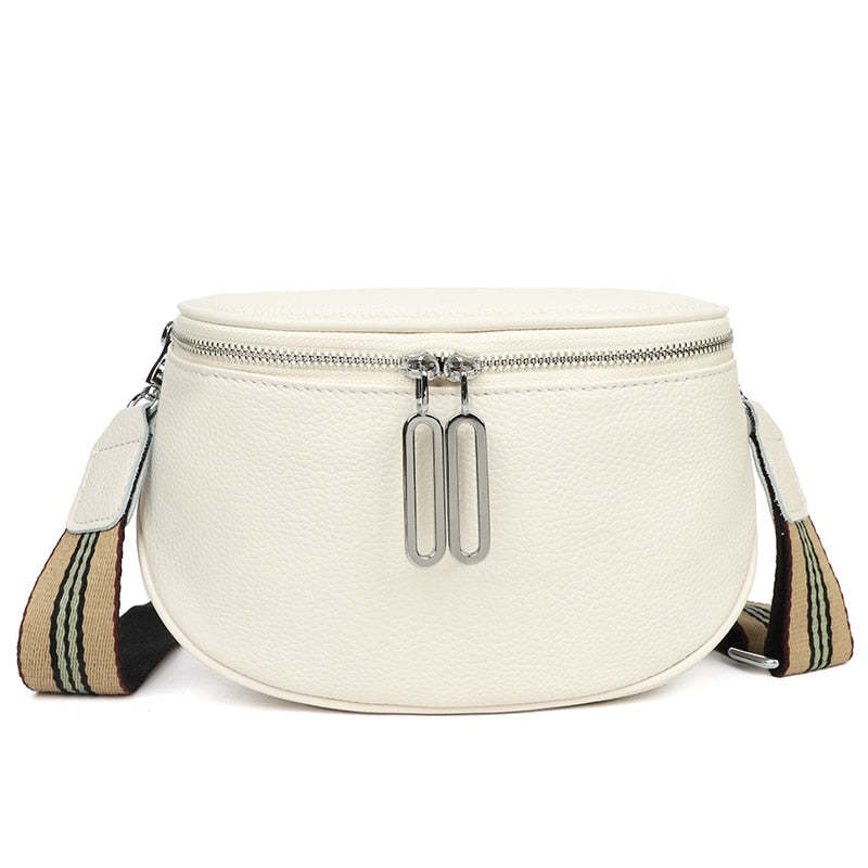 Sac Banane Femme en Cuir - Blanc
