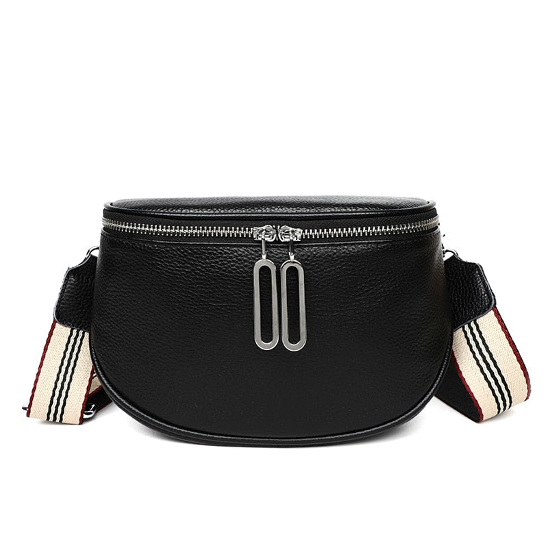 Sac Banane Femme en Cuir - Noir