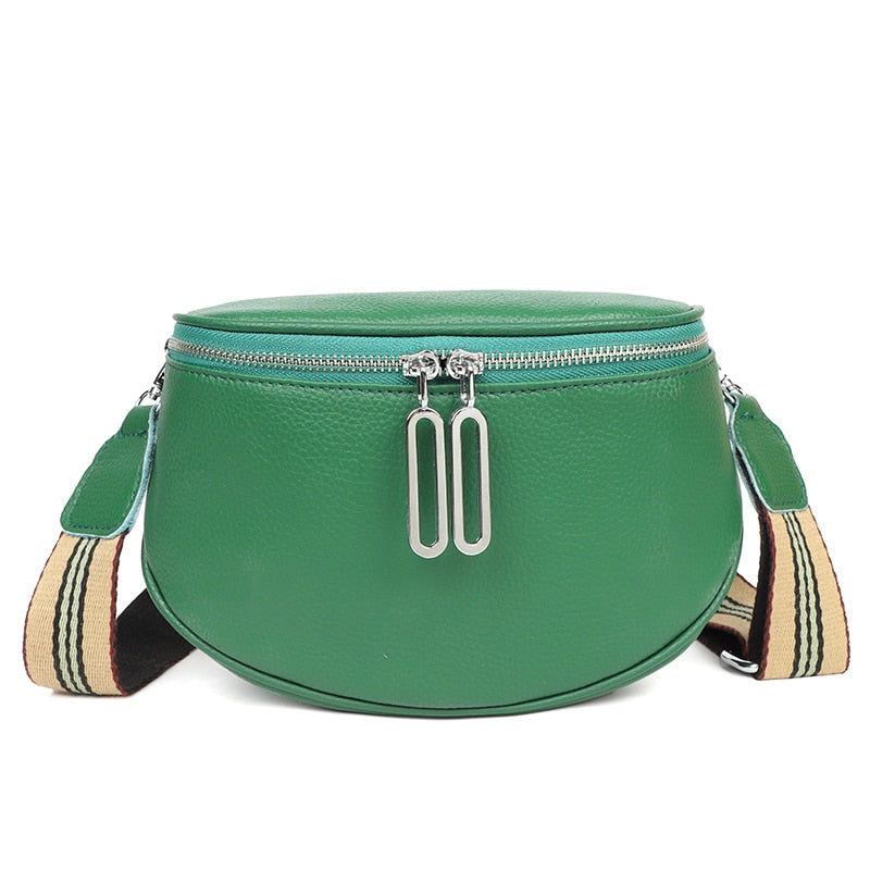 Sac Banane Femme en Cuir - Vert
