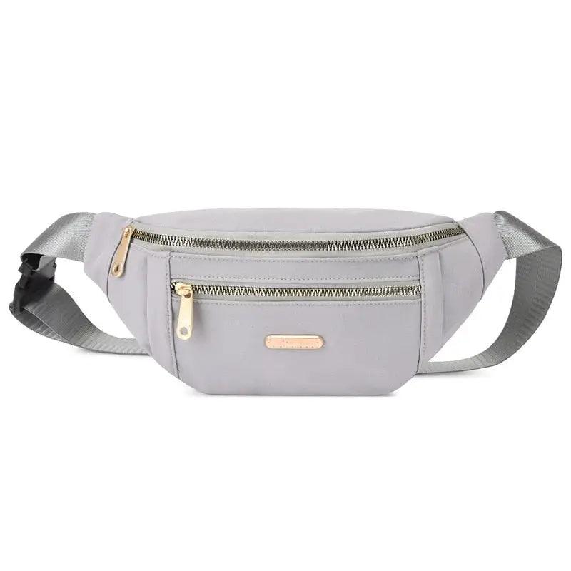 Sac Banane Femme Imperméable Gris