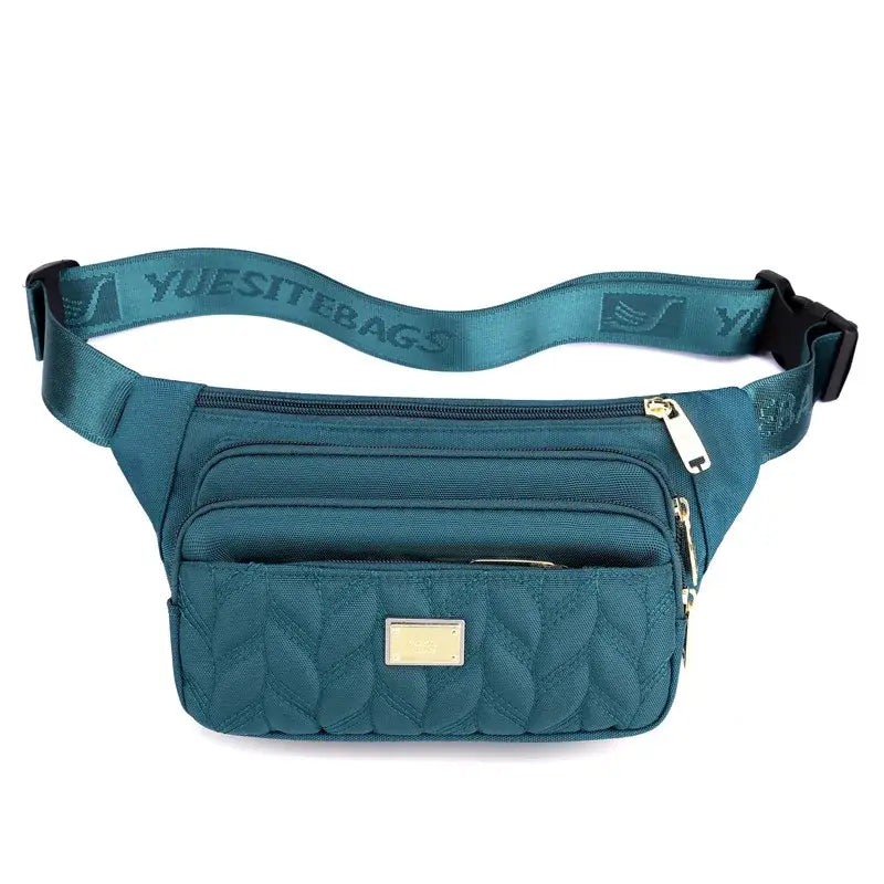 Sac Banane Femme Nylon Imperméable Turquoise