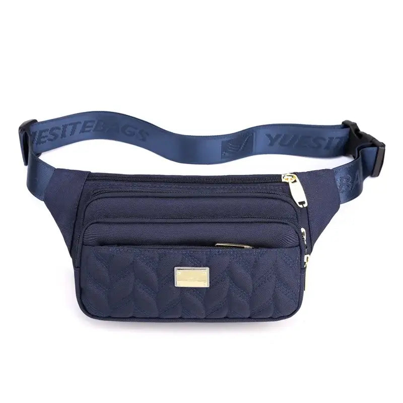 Sac Banane Femme Nylon Imperméable Bleu foncé