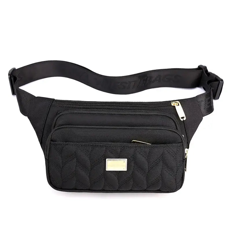 Sac Banane Femme Nylon Imperméable Noir