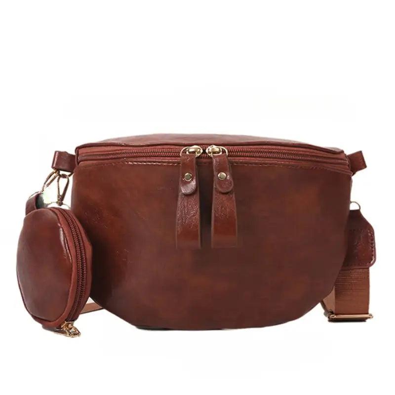 Sac Banane Femme XL Marron