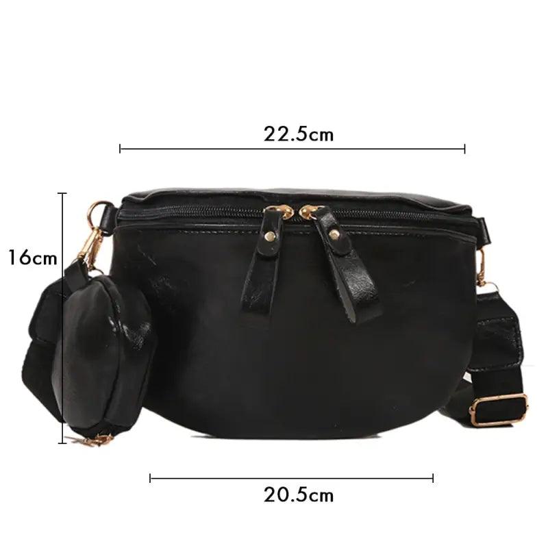 Sac Banane Femme XL Noir