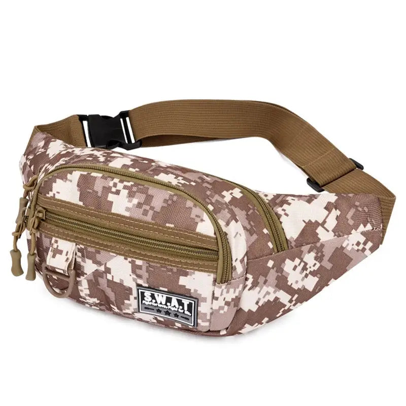 Sac Banane Homme Militaire Souple Crème