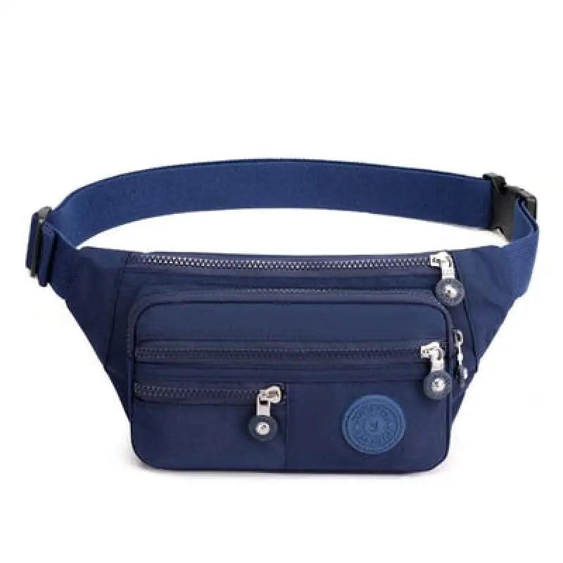 Sac Banane Multi Poche Bleu