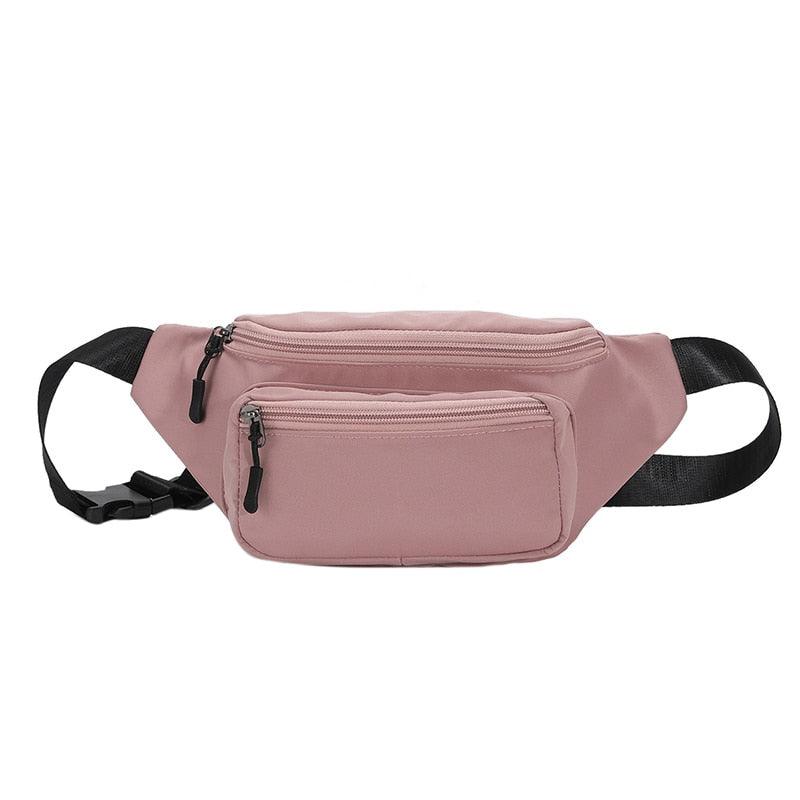 Sac Banane Multipoches - Rose