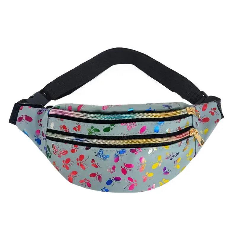 Sac Banane Papillon Gris clair