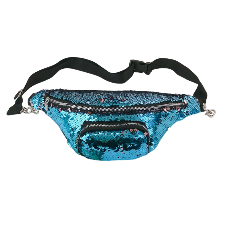 Sac Banane Sequin - Bleu