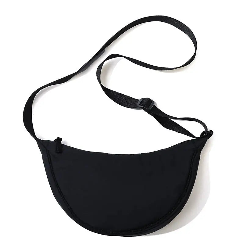 Sac Banane Tissu Femme Noir
