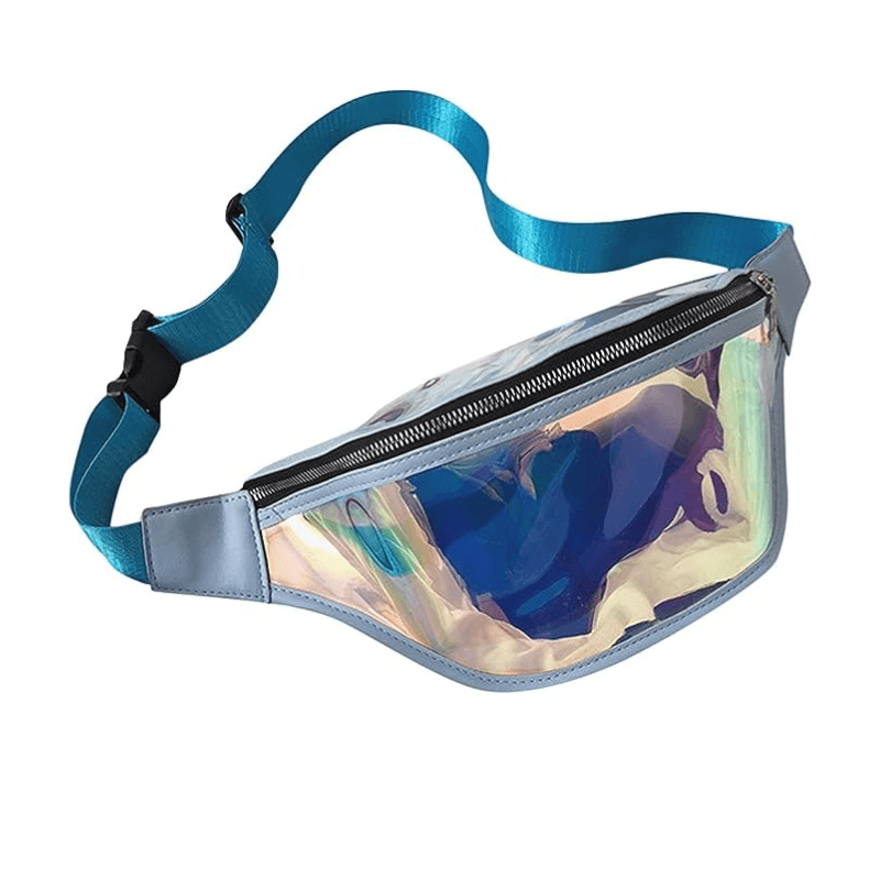 Sac Banane Transparent - Bleu