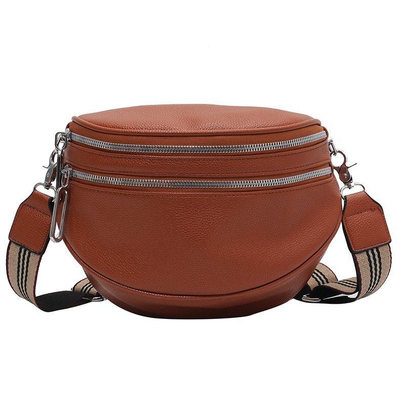 Sac Bandoulière Banane Femme - Marron foncé