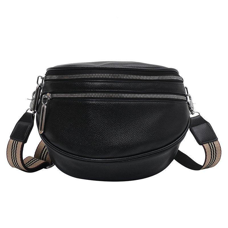 Sac Bandoulière Banane Femme - Noir