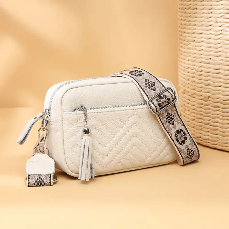 Sac Bandoulière Banane pour Femme Blanc