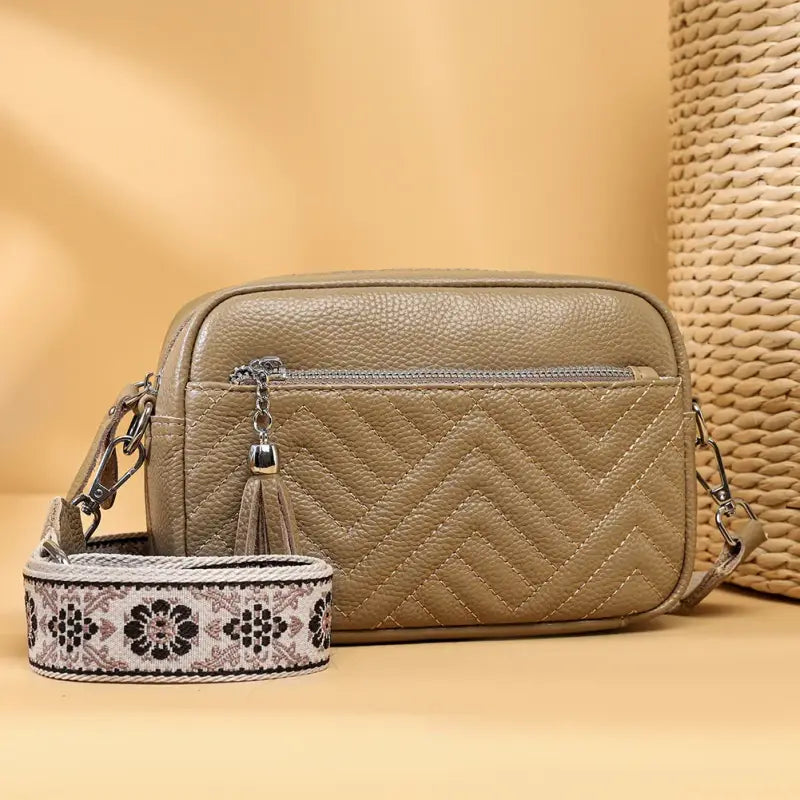 Sac Bandoulière Banane pour Femme Marron