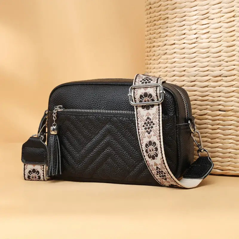 Sac Bandoulière Banane pour Femme Noir