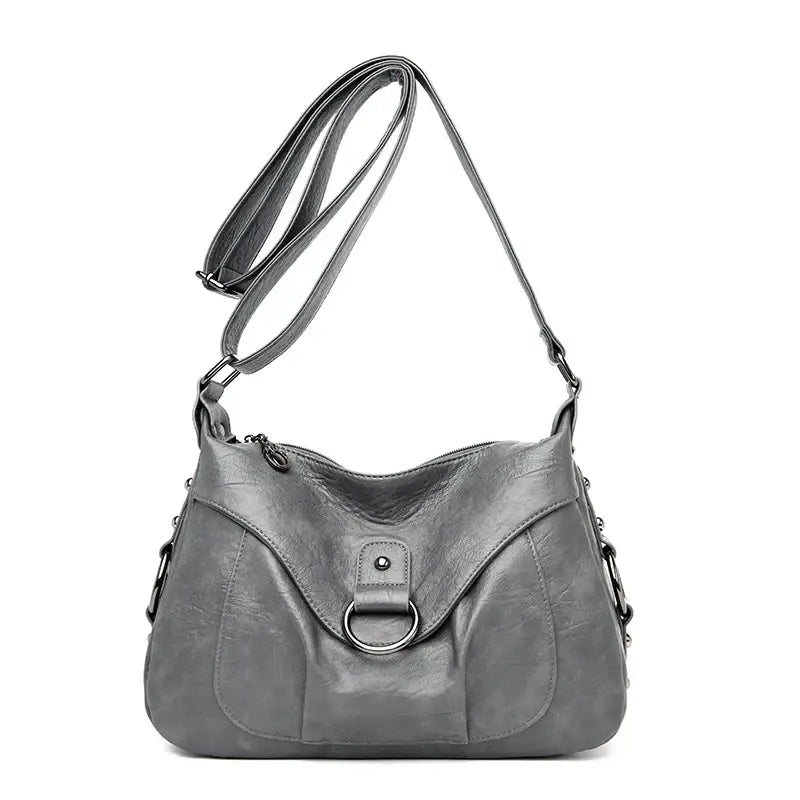 Sac Bandoulière Grand Gris