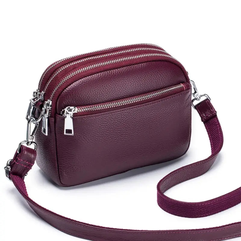 Sacs à Main Bandoulière Cuir Bordeaux